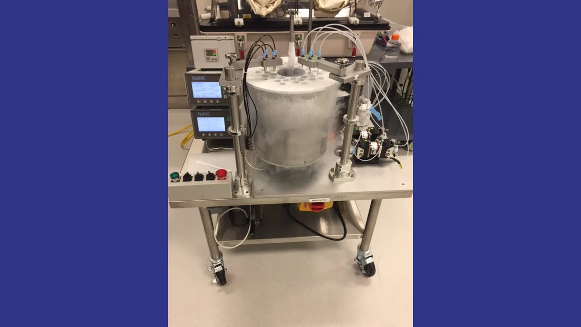 Cryogenic lyophilization fill station for bead manufacturing