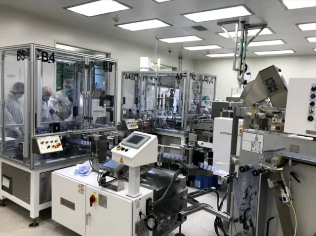200 PPM filling line installed and running in a cleanroom