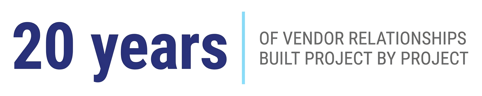 Twenty years of vendor relationships built project by project